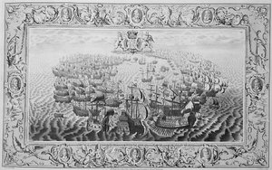 Armada (rycina z gobelinu), 1739